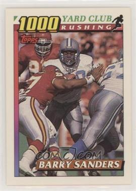 1991 Topps - 1000 Yard Club #2 - Barry Sanders