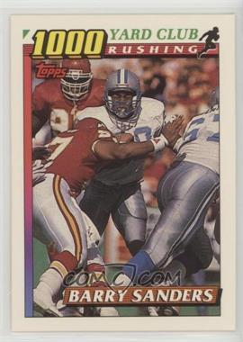 1991 Topps - 1000 Yard Club #2 - Barry Sanders