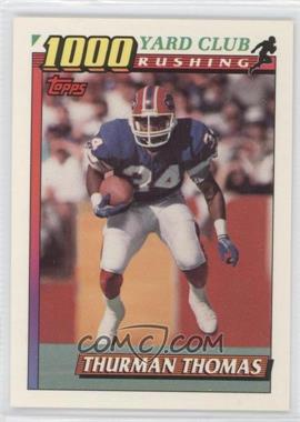 1991 Topps - 1000 Yard Club #3 - Thurman Thomas