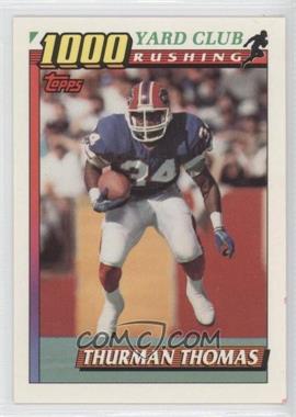 1991 Topps - 1000 Yard Club #3 - Thurman Thomas