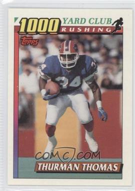 1991 Topps - 1000 Yard Club #3 - Thurman Thomas