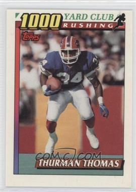 1991 Topps - 1000 Yard Club #3 - Thurman Thomas