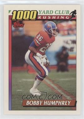 1991 Topps - 1000 Yard Club #8 - Bobby Humphrey