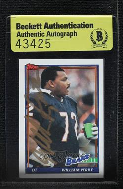 1991 Topps - [Base] #161 - William Perry [BAS Authentic]
