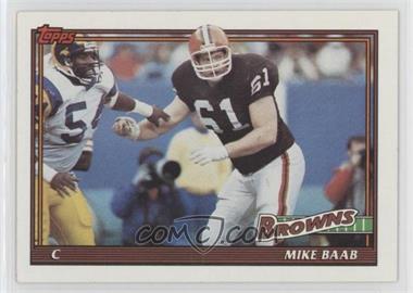 1991 Topps - [Base] #596 - Mike Baab [Noted]