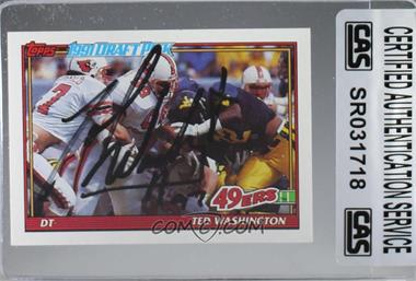 1991 Topps - [Base] #60 - Ted Washington [CAS Certified Sealed]