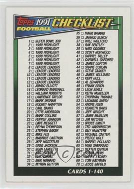 1991 Topps - [Base] #656 - Checklist