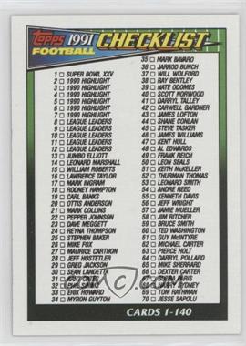 1991 Topps - [Base] #656 - Checklist