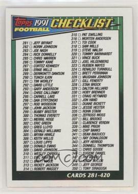 1991 Topps - [Base] #658 - Checklist