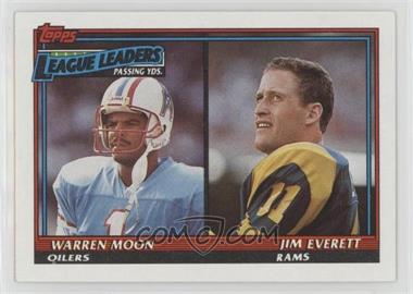 1991 Topps - [Base] #8 - Warren Moon, Jim Everett