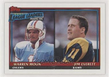 1991 Topps - [Base] #8 - Warren Moon, Jim Everett