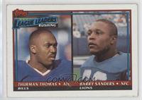 League Leaders - Thurman Thomas, Barry Sanders [EX to NM]