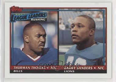 1991 Topps - [Base] #9 - League Leaders - Thurman Thomas, Barry Sanders