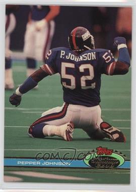 1991 Topps Stadium Club - [Base] #1 - Pepper Johnson