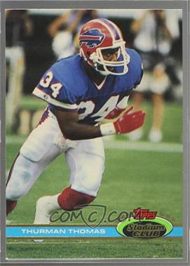 1991 Topps Stadium Club - [Base] #395 - Thurman Thomas [Noted]