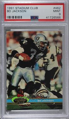 1991 Topps Stadium Club - [Base] #462 - Bo Jackson [PSA 9 MINT]