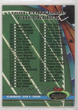 1991 Topps Stadium Club - [Base] #498 - Checklist [EX to NM]