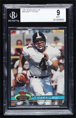 1991 Topps Stadium Club - [Base] #94 - Brett Favre [BGS 9 MINT]