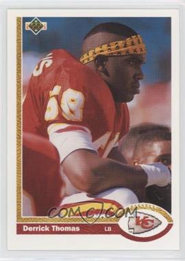 1991 Upper Deck - [Base] - 1990 Hologram #165 - Derrick Thomas