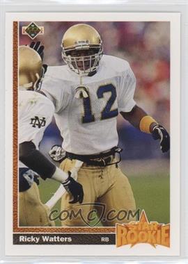 1991 Upper Deck - [Base] - 1990 Hologram #9 - Ricky Watters