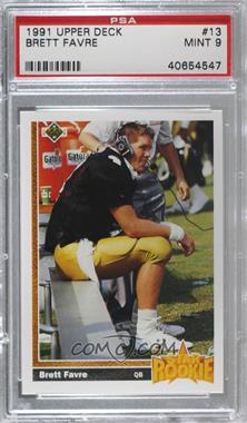 1991 Upper Deck - [Base] #13 - Brett Favre [PSA 9 MINT]