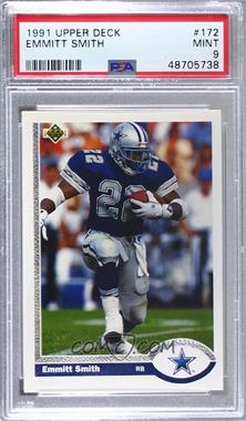 1991 Upper Deck - [Base] #172 - Emmitt Smith [PSA 9 MINT]