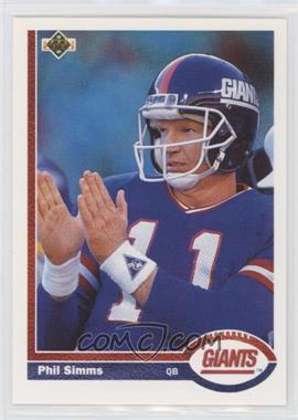 1991 Upper Deck - [Base] #181 - Phil Simms