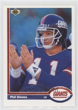 1991 Upper Deck - [Base] #181 - Phil Simms