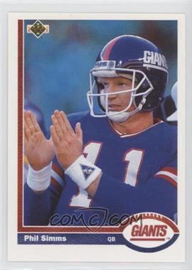 1991 Upper Deck - [Base] #181 - Phil Simms