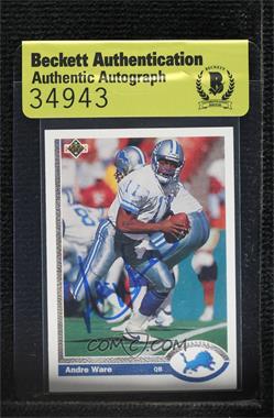 1991 Upper Deck - [Base] #301 - Andre Ware [BAS Authentic]