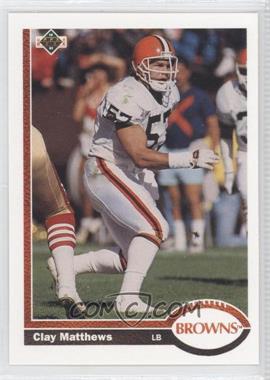 1991 Upper Deck - [Base] #310 - Clay Matthews