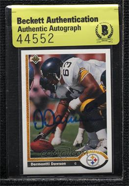 1991 Upper Deck - [Base] #328 - Dermontti Dawson [BAS Authentic]