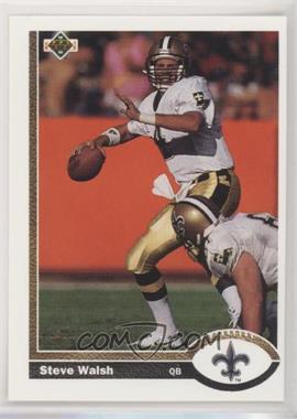 1991 Upper Deck - [Base] #395 - Steve Walsh