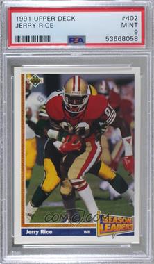 1991 Upper Deck - [Base] #402 - Jerry Rice [PSA 9 MINT]