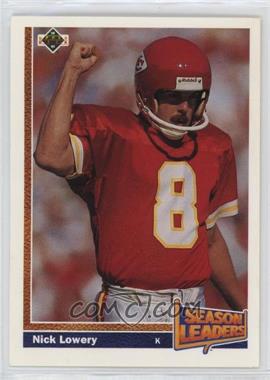 1991 Upper Deck - [Base] #405 - Nick Lowery [EX to NM]
