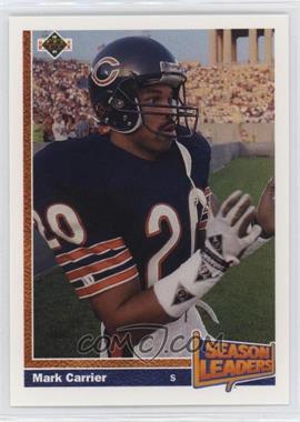 1991, Mark Carrier, Chicago Bears, Signed, Autographed, Upper Deck Football Card, Card # 406, 1991, Mark Carrier, Chicago Bears, Signed, Autographed, Upper Deck Football Card, Card # 406,