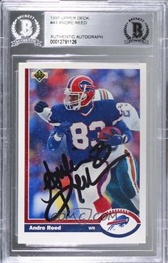 1991 Upper Deck - [Base] #43 - Andre Reed [BAS Authentic]