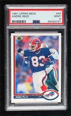 1991 Upper Deck - [Base] #43 - Andre Reed [PSA 9 MINT]