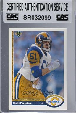 1991 Upper Deck - [Base] #568 - Brett Faryniarz [CAS Certified Sealed]