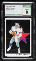 Troy Aikman [CSG 8 NM/Mint]