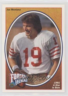 1991 Upper Deck - Football Heroes - Joe Montana #2 - Joe Montana