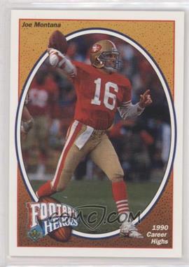 1991 Upper Deck - Football Heroes - Joe Montana #8 - Joe Montana [EX to NM]