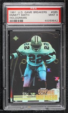 1991 Upper Deck - Game Breakers #GB5 - Emmitt Smith [PSA 9 MINT]