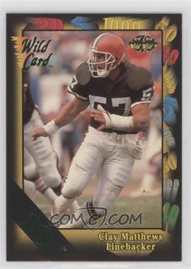 1991 Wild Card - [Base] - 10 Stripe #132 - Clay Matthews [EX to NM]