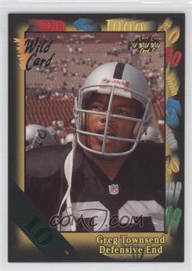 1991 Wild Card - [Base] - 10 Stripe #40 - Greg Townsend