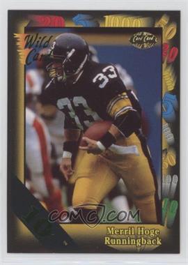 1991 Wild Card - [Base] - 10 Stripe #54 - Merril Hoge