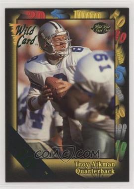 1991 Wild Card - [Base] - 10 Stripe #68 - Troy Aikman