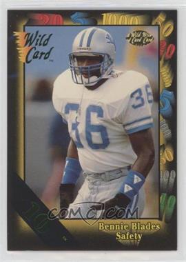 1991 Wild Card - [Base] - 10 Stripe #90 - Bennie Blades [EX to NM]