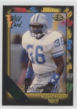 1991 Wild Card - [Base] - 10 Stripe #90 - Bennie Blades