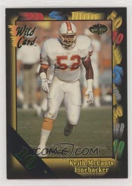 1991 Wild Card - [Base] - 10 Stripe #96 - Keith McCants [EX to NM]